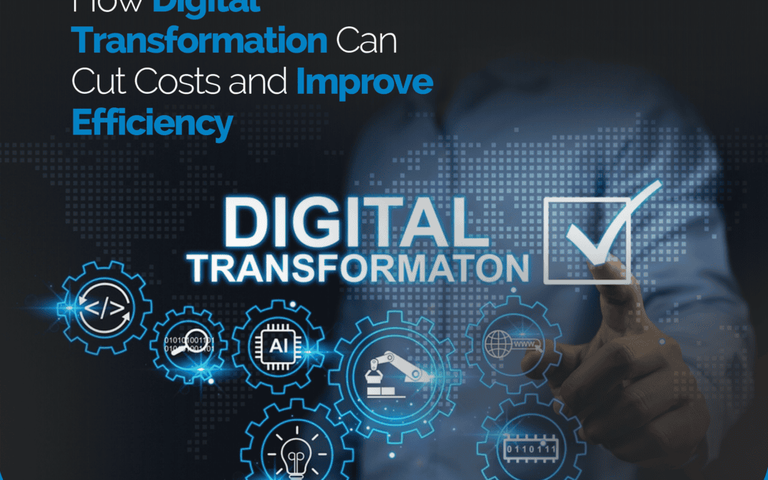 A conceptual visualization of a traditional business gear merging into a glowing digital circuit, representing the seamless integration of technology into core business operations.