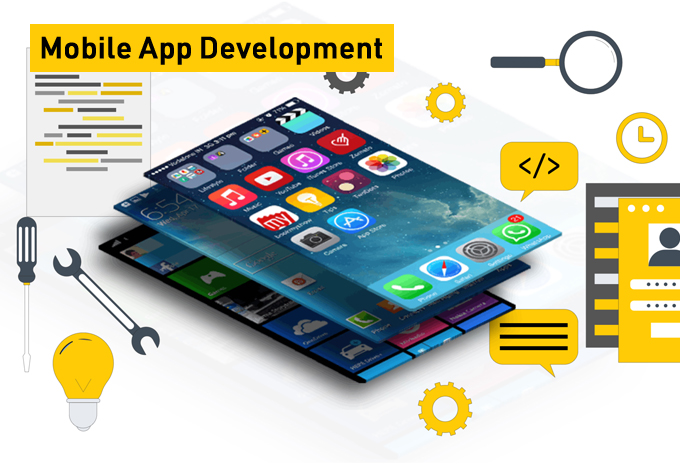 A senior mobile software developer testing an enterprise iOS and Android application codebase, auditing layout responsiveness parameters and background API synchronization logs on an integrated terminal layout.